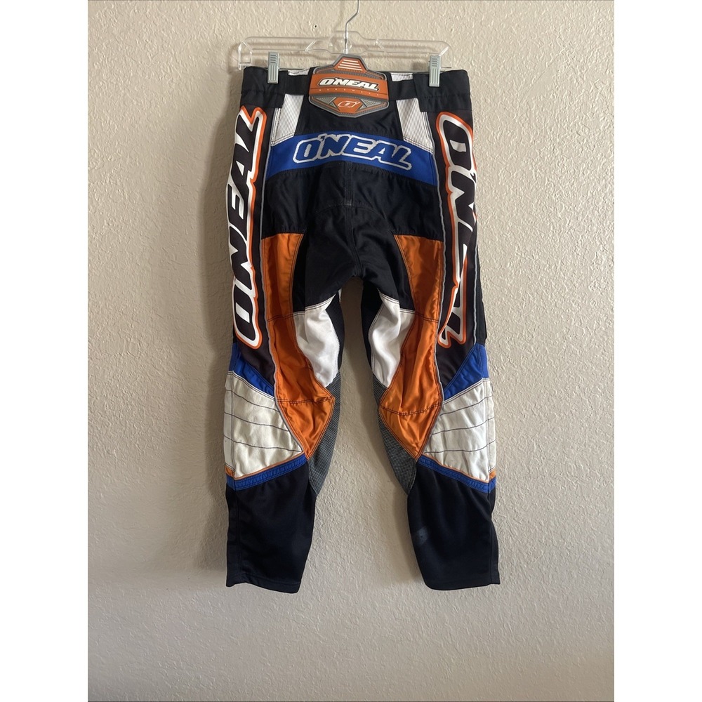 O'Neal Motocross Pants Men's 30" Black Blue & Orange - Picture 8 of 13